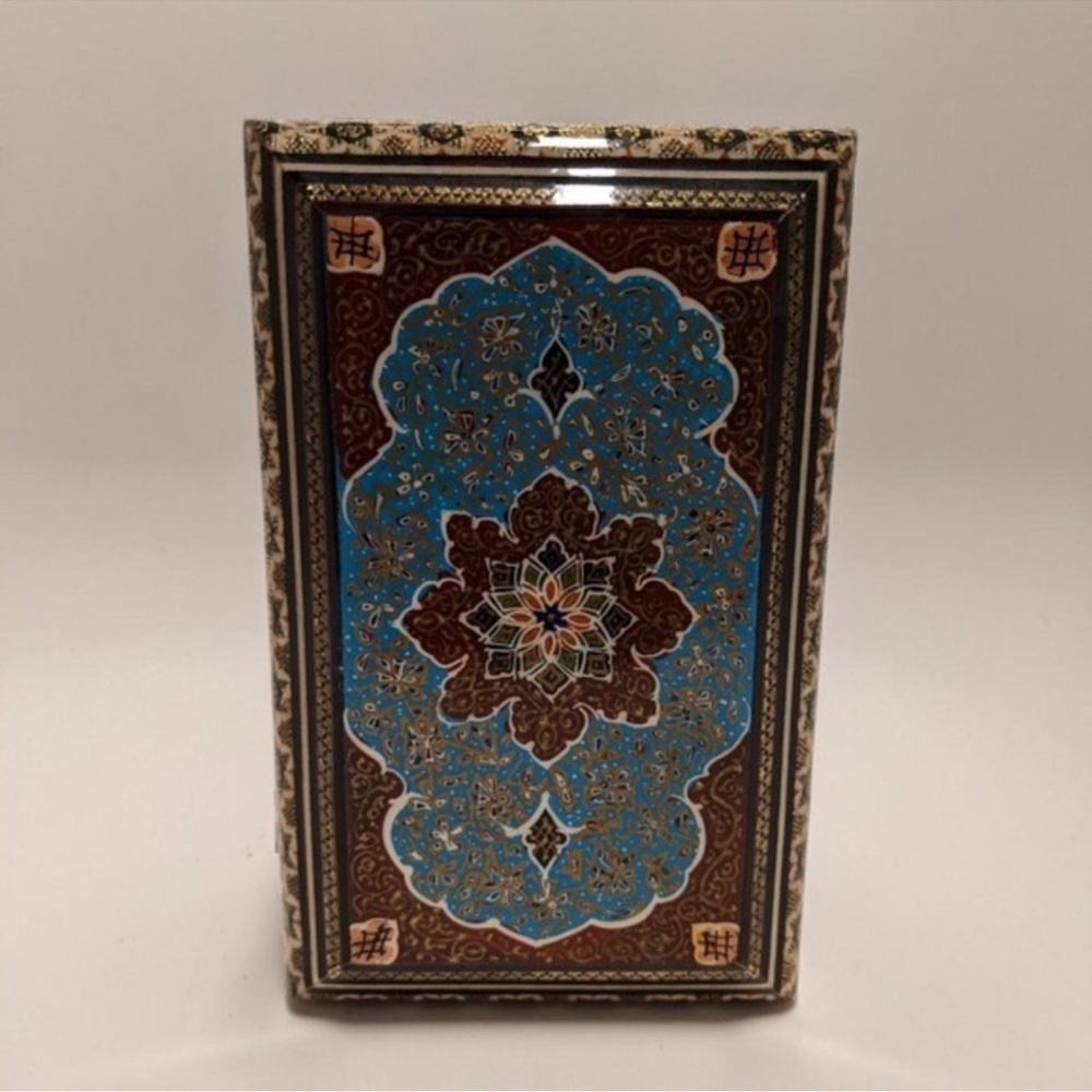 Persian Art Handcrafted Wooden Jewelry Boc Chest